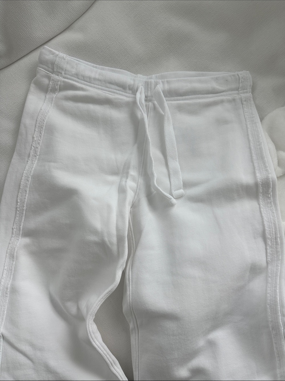 Frank & Eileen White Drawstring Track Pants